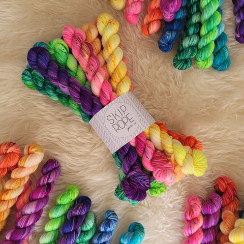 Nine to Five sock yarn Mini Set - Rainbows