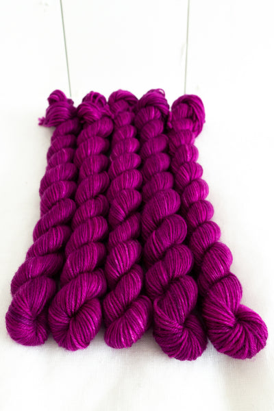 20g Mini Skein - 9 to 5 sock - The Perfect Pink