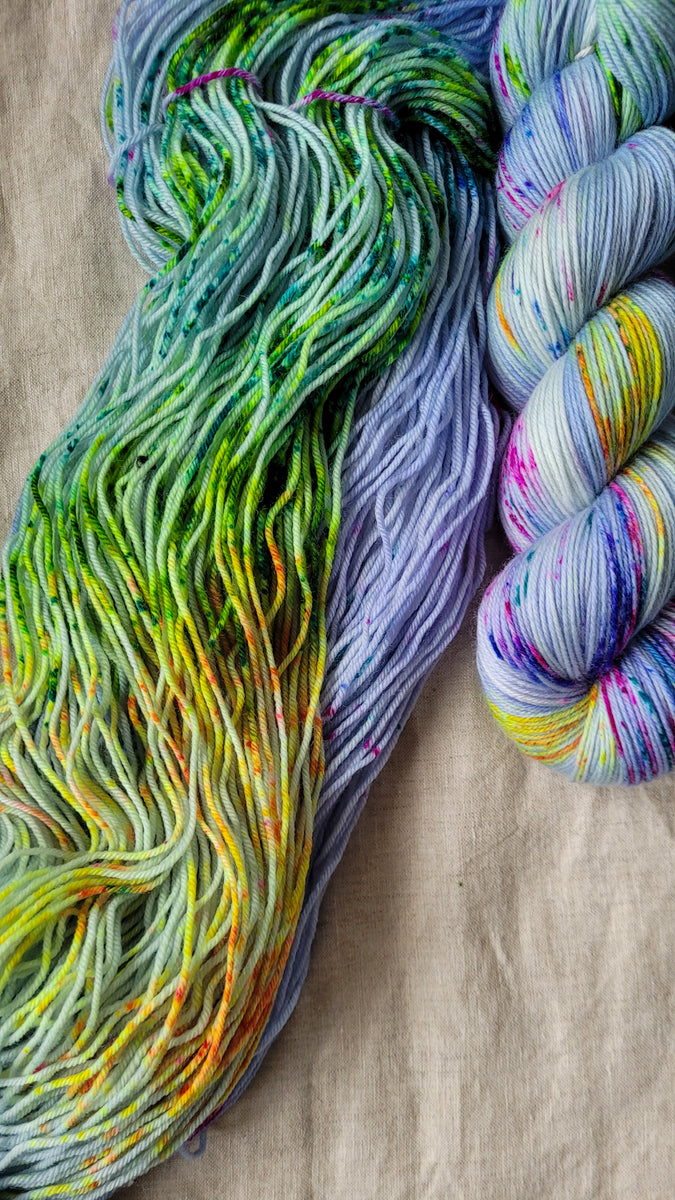 Wicked Pansies - 9 to 5 sock yarn – Skip Rope Yarn Co